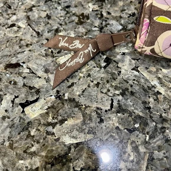 Vera Bradley Purple Floral Nightingale Zip Accordion 8 inch Wallet - Picture 4 of 11